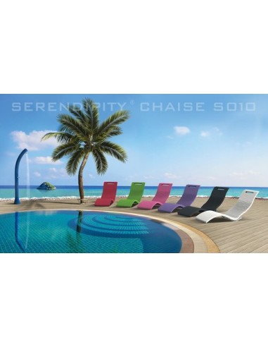 Chaise longue Serendipity vert clair*